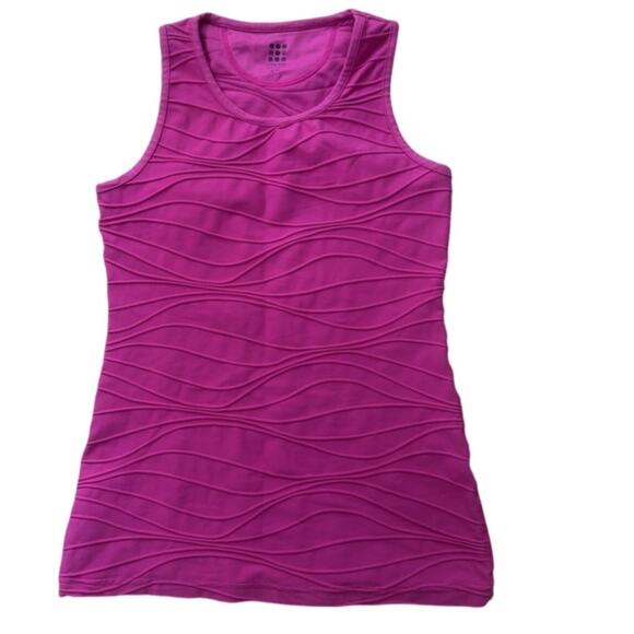 Title Nine Workout Tank Top Hot Pink Size XS Stretchy Gym Looks Athleisure - Picture 1 of 3